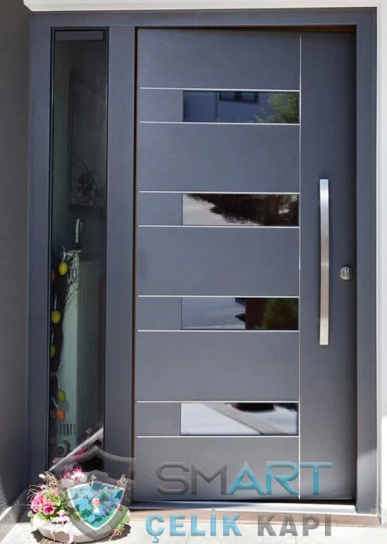 Antrasit Villa Kapısı Villa Kapı Modelleri Çelik Kapı Fiyatları İstanbul Bodrum Fethiye