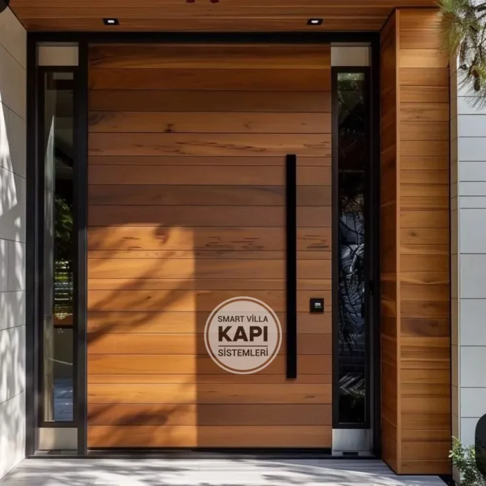 Kahverengi Prestij Ahşap Kaplama Villa Kapısı – SDR-17