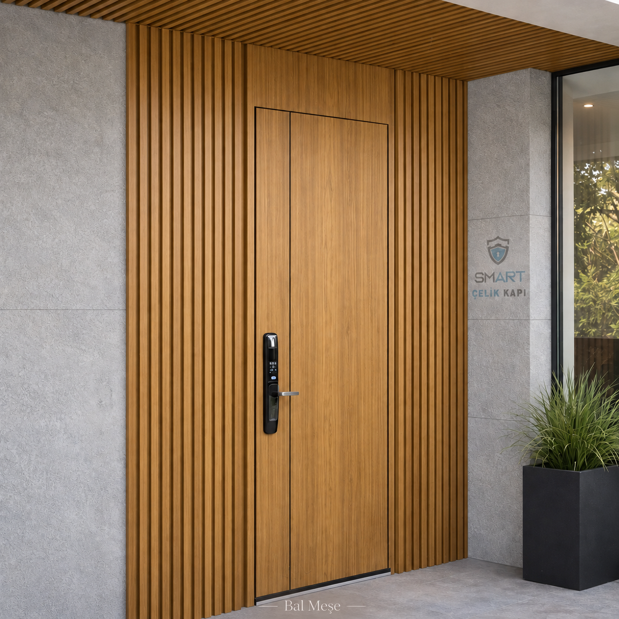 Doğal Ahşap Modern Villa Kapısı – B21 - Görsel 5