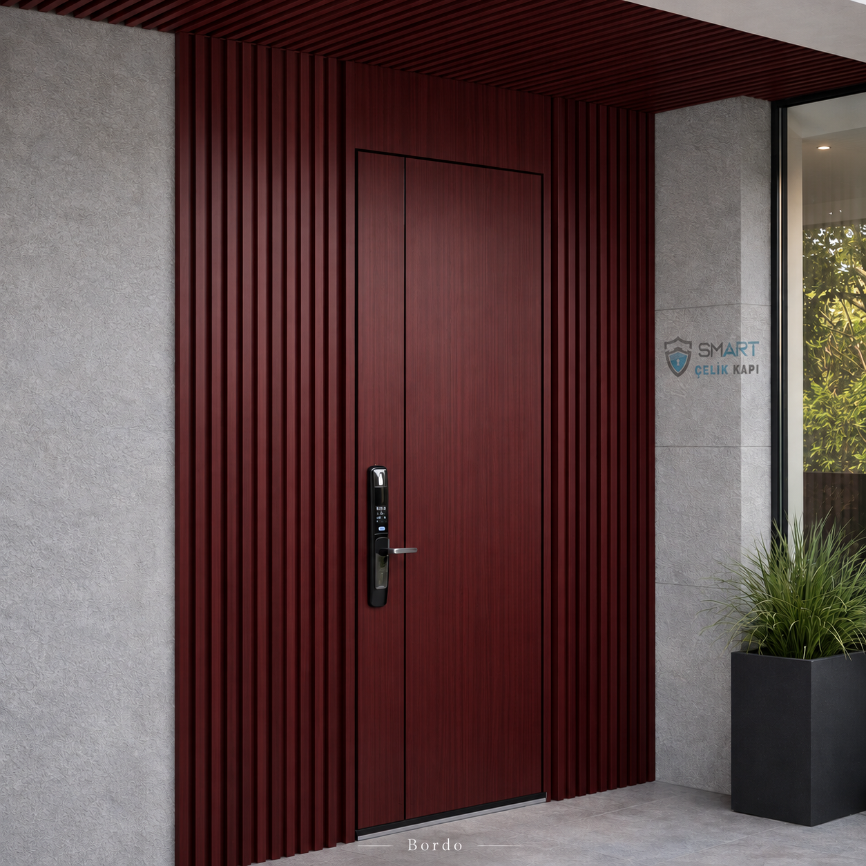 Doğal Ahşap Modern Villa Kapısı – B21 - Görsel 2