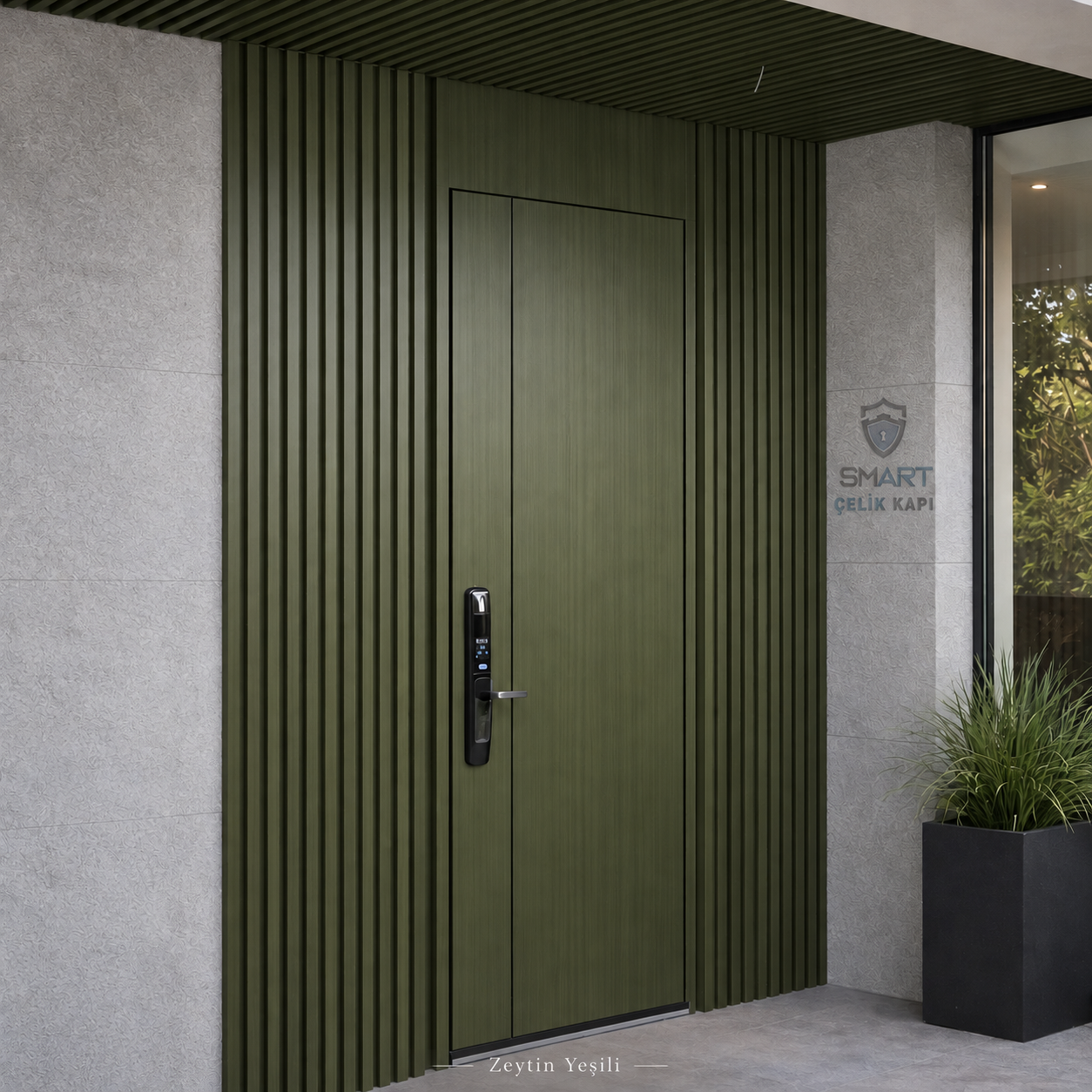 Doğal Ahşap Modern Villa Kapısı – B21 - Görsel 4